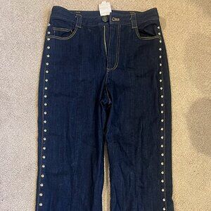 Cinq a sept Tous Les Jours Studded Denim Pants